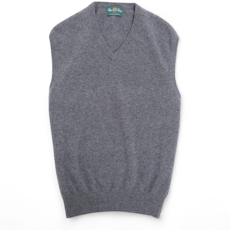 Grey Lambswool Sweater Vest