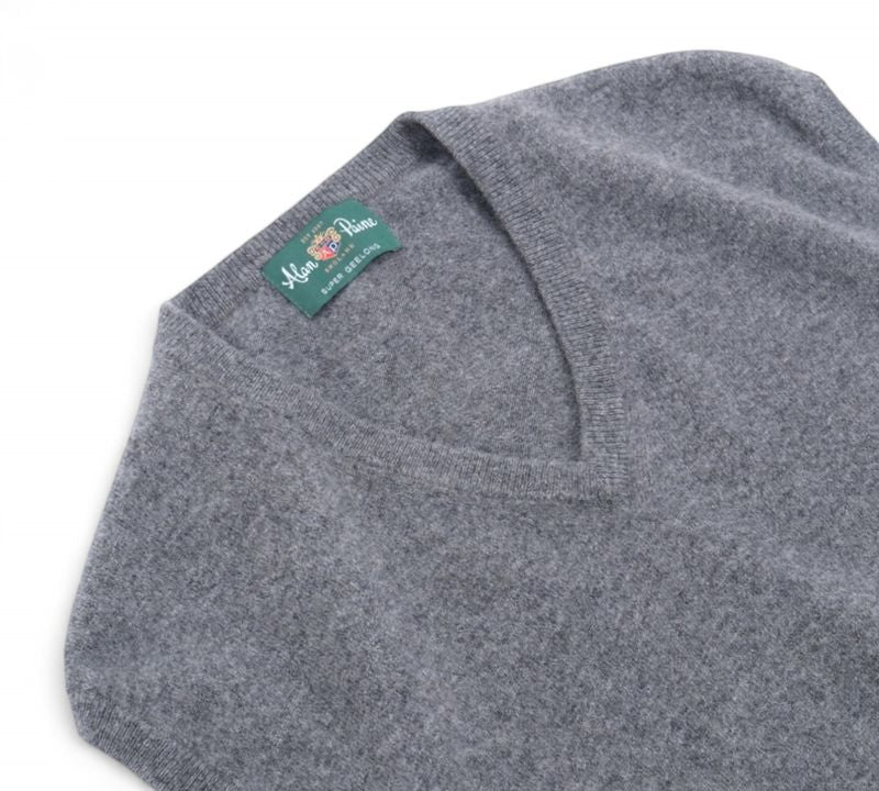 Grey Lambswool Sweater Vest