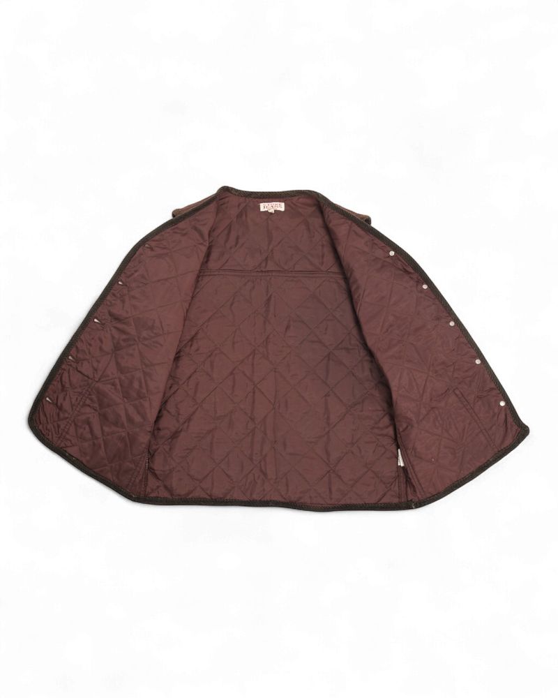 Dark Brown Quilted Vest