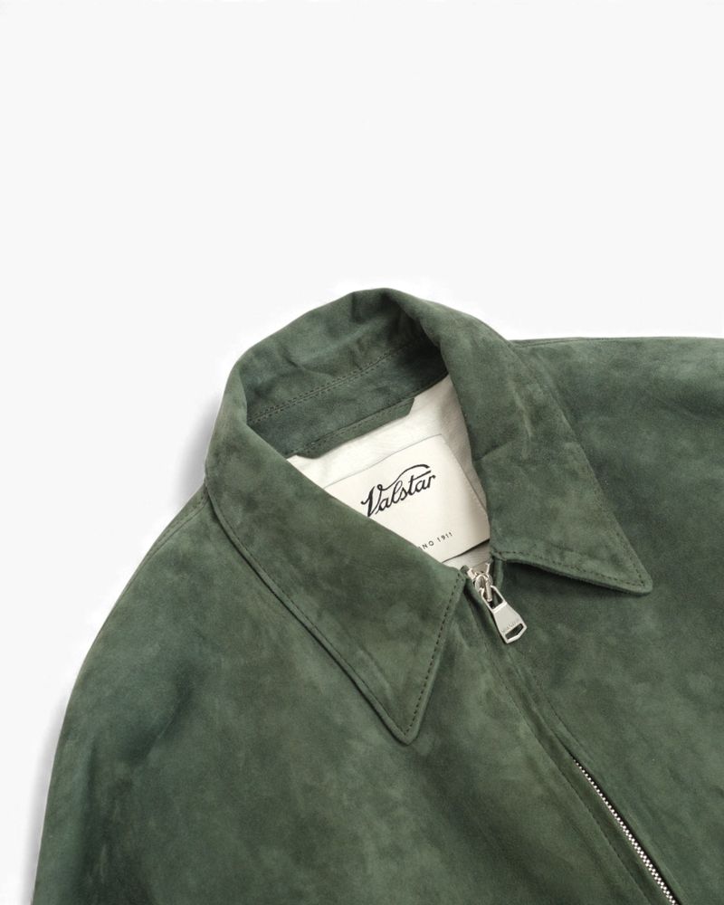 Garden Green Suede Jacket