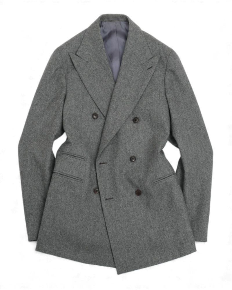 Dark Grey VBC. Flannel DB. 3-Piece Suit