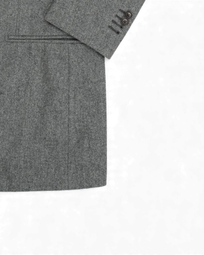 Dark Grey VBC. Flannel DB. 3-Piece Suit