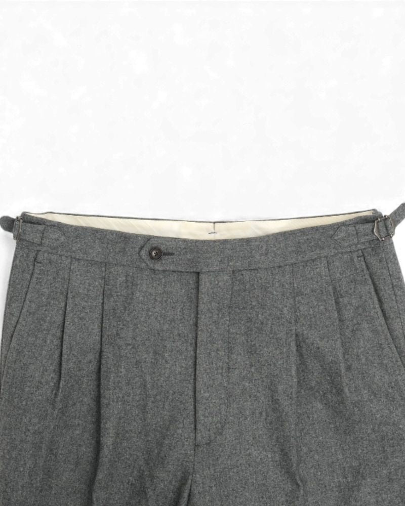 Dark Grey VBC. Flannel DB. 3-Piece Suit