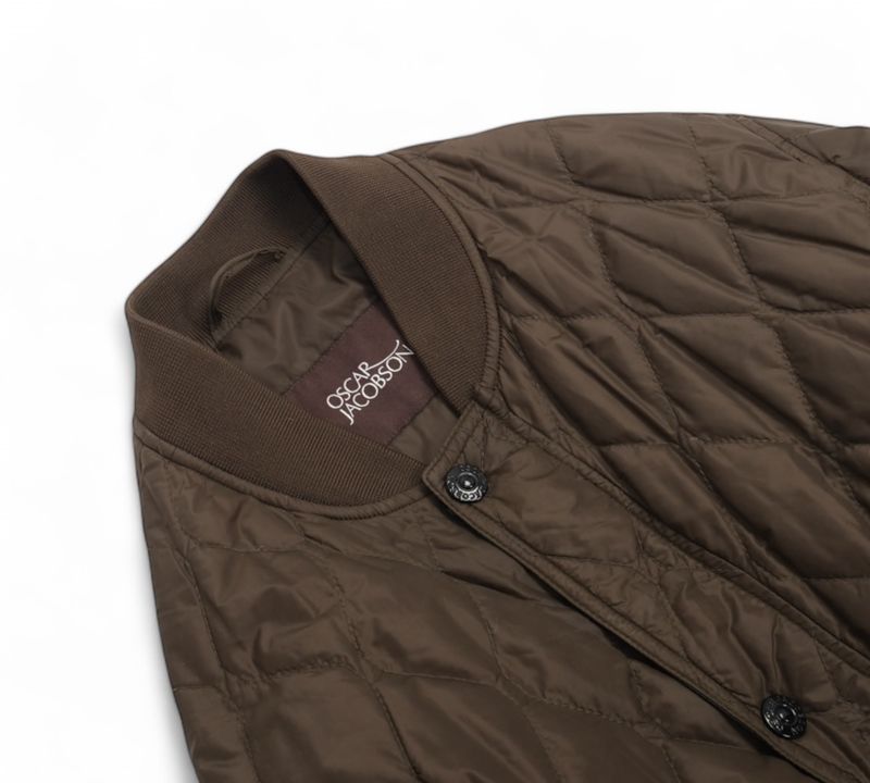 Olive Quilted Lightweight Jacket