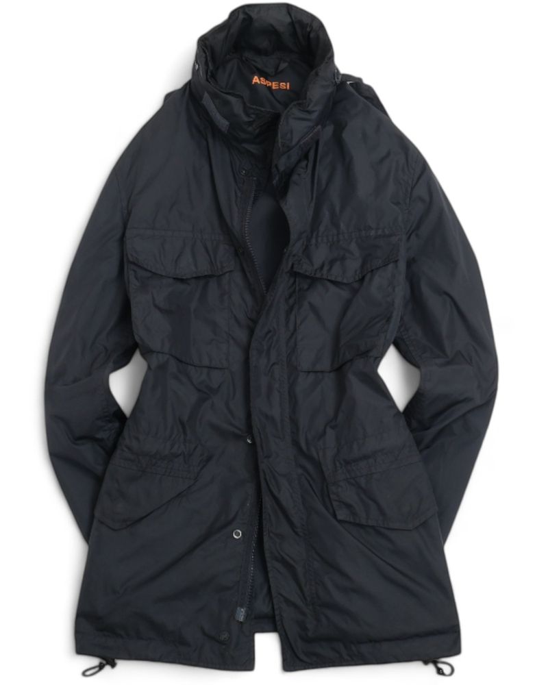 Navy Nylon Field Facket
