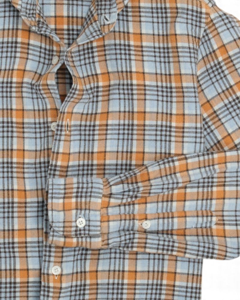 Multicolored Check Flannel Shirt