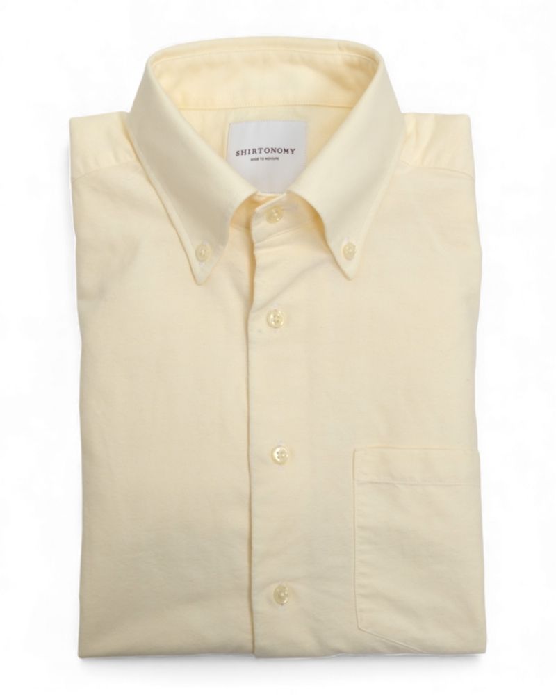 Pale Yellow OCBD Shirt