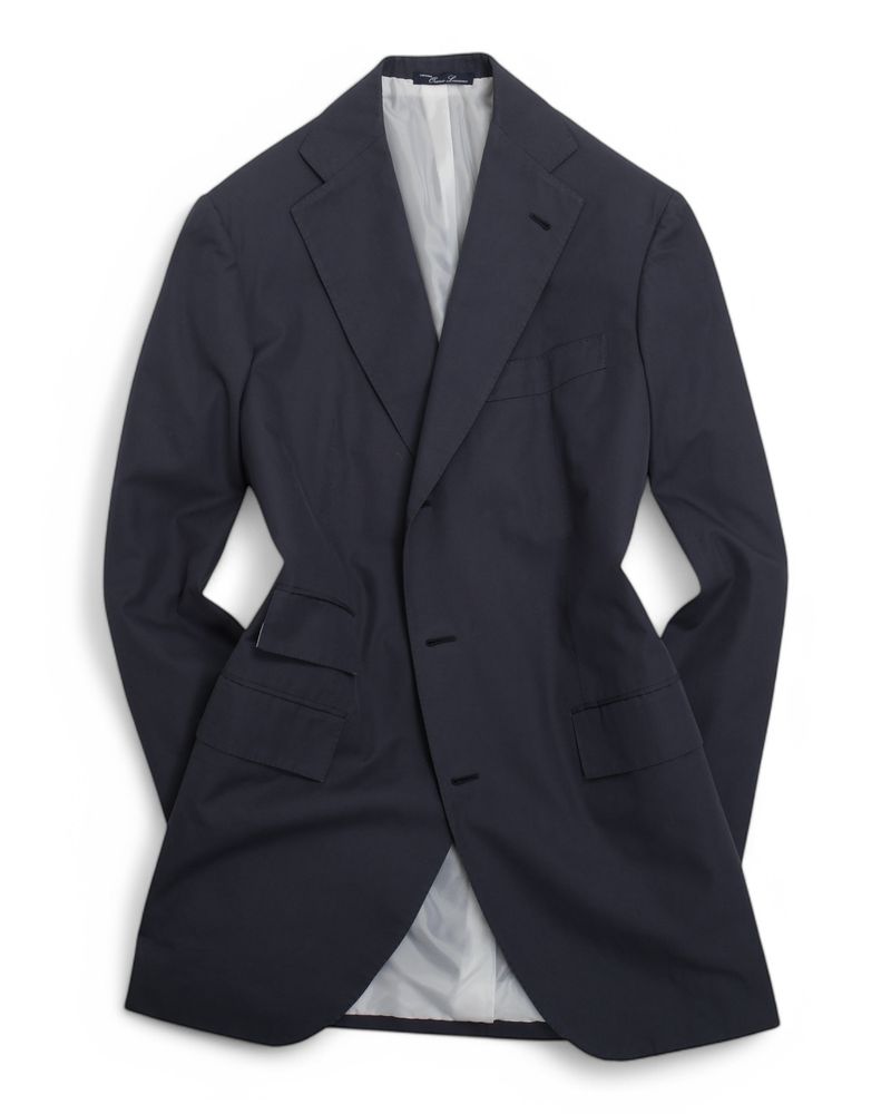 Mid Blue Scabal Cotton Suit