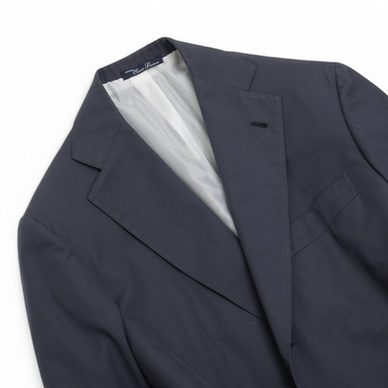 Mid Blue Scabal Cotton Suit