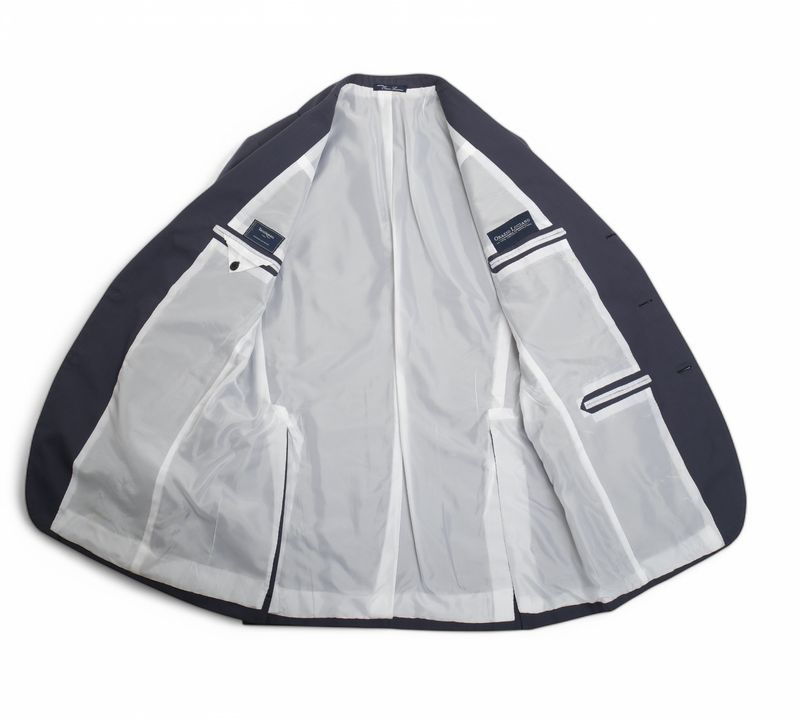 Mid Blue Scabal Cotton Suit