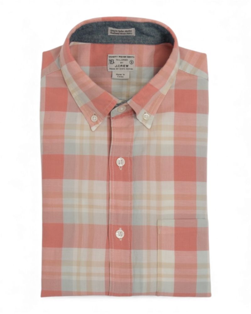 Peach BD. Madras Checked Shirt