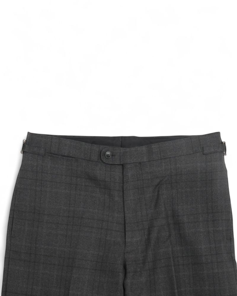 Dark Grey Glen Checked Super 130's Wool Suit