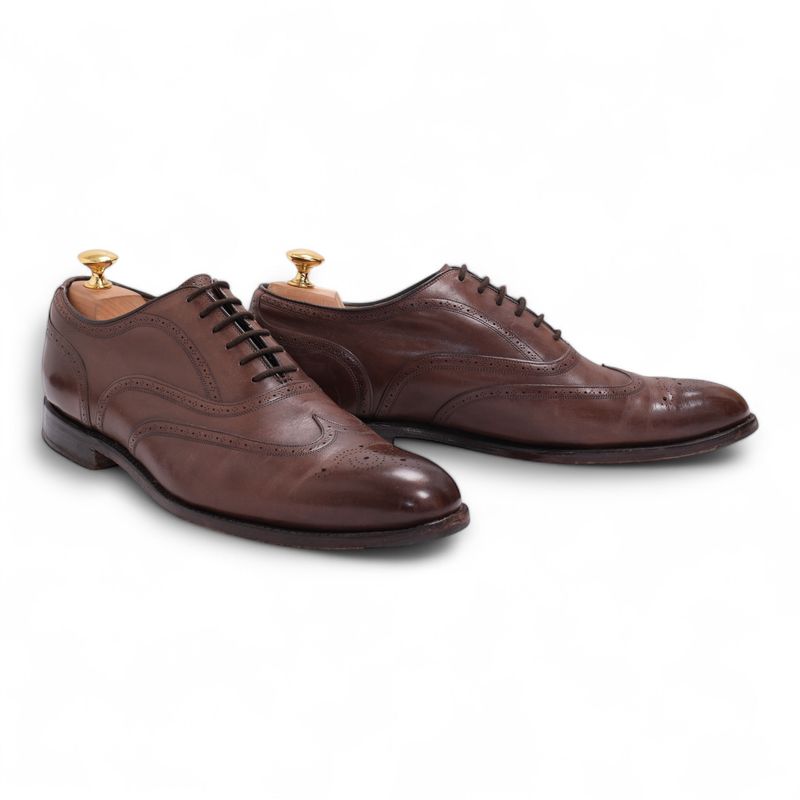 Dark Brown Brogue Oxfords