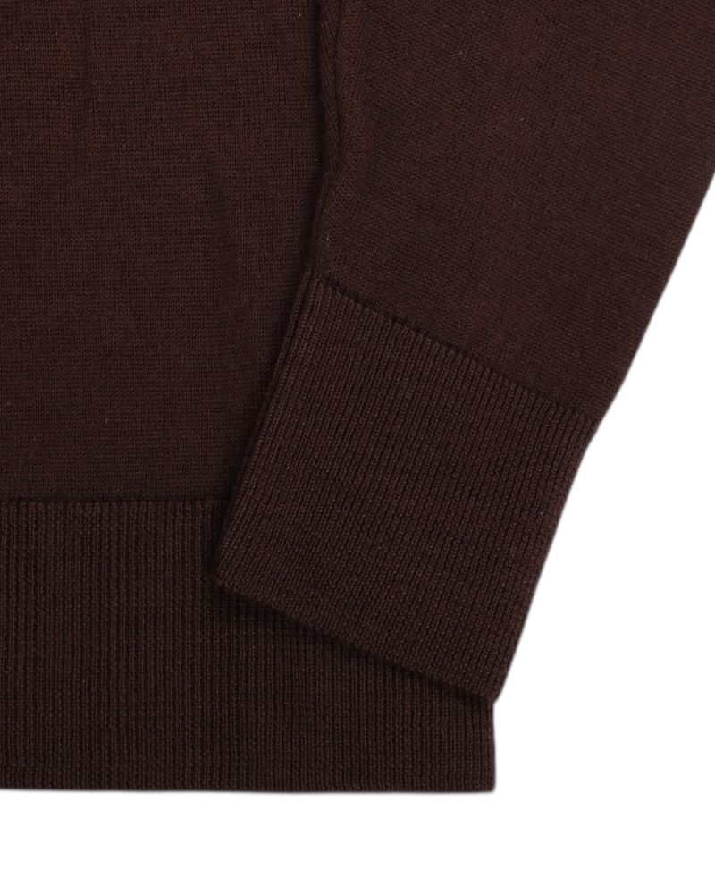 Burgundy Merino Wool Polo