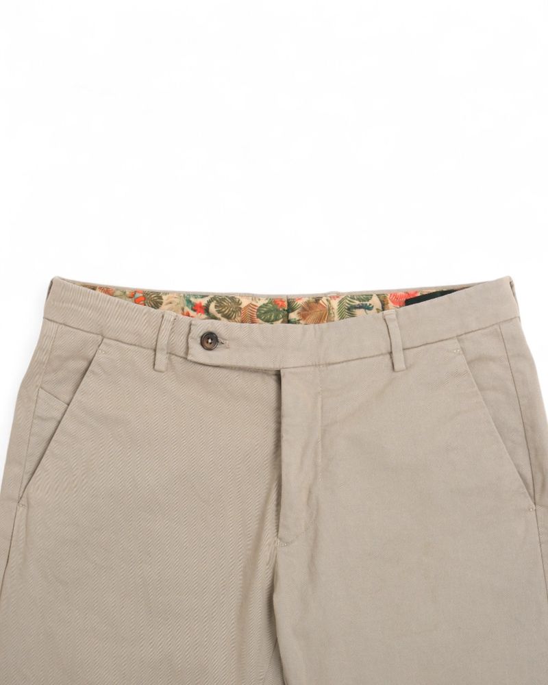 Light Taupe Cotton Chinos