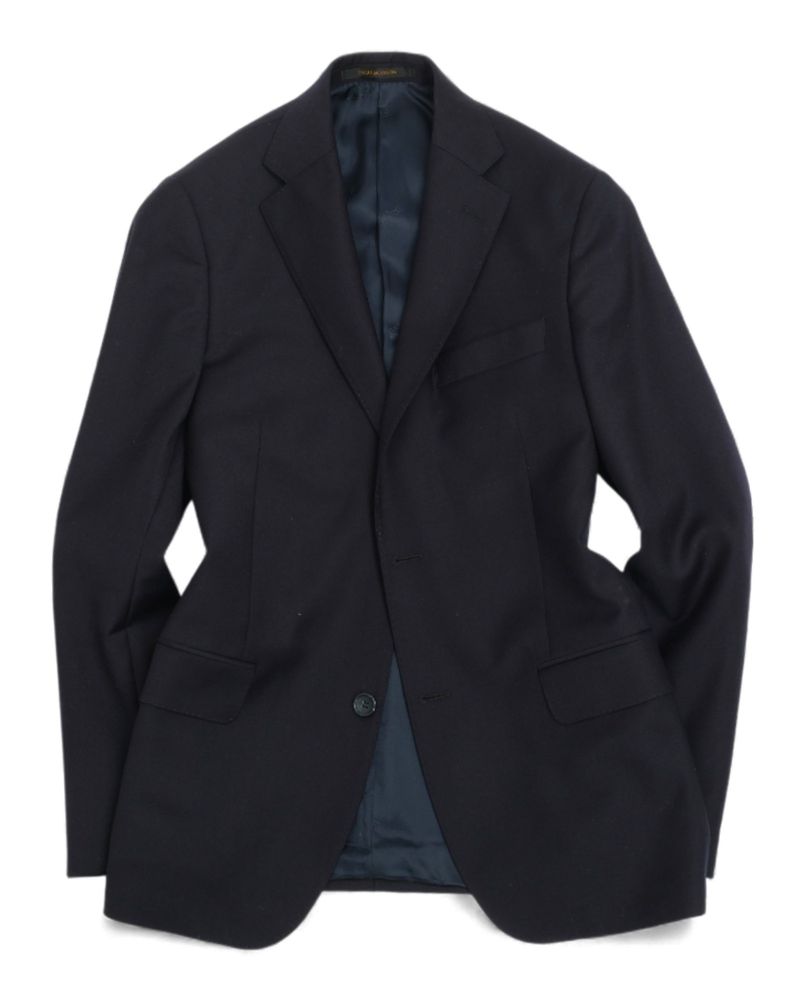 Dark Navy Wool Twill Suit