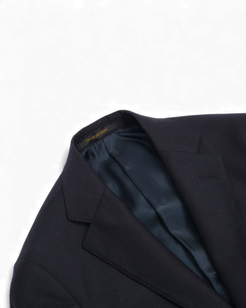 Dark Navy Wool Twill Suit