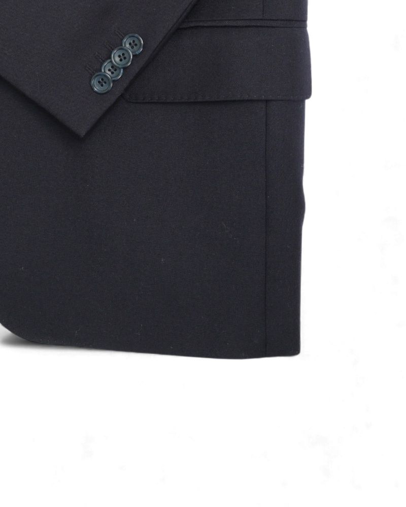 Dark Navy Wool Twill Suit
