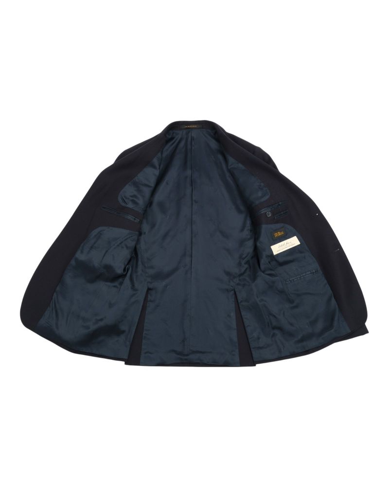 Dark Navy Wool Twill Suit