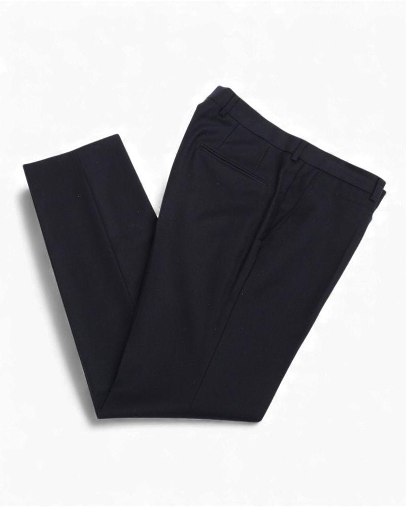 Dark Navy Wool Twill Suit