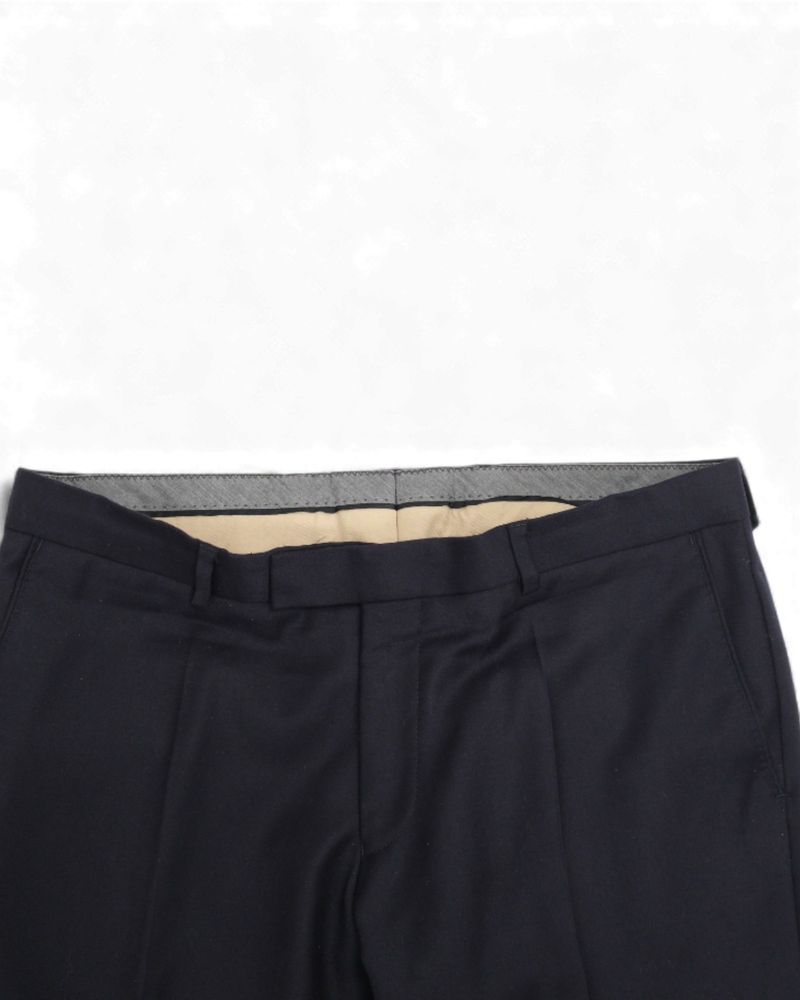 Dark Navy Wool Twill Suit