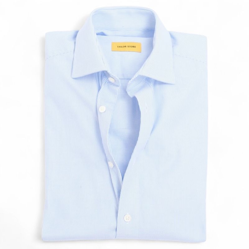 Blue/White Striped Cotton Shirt