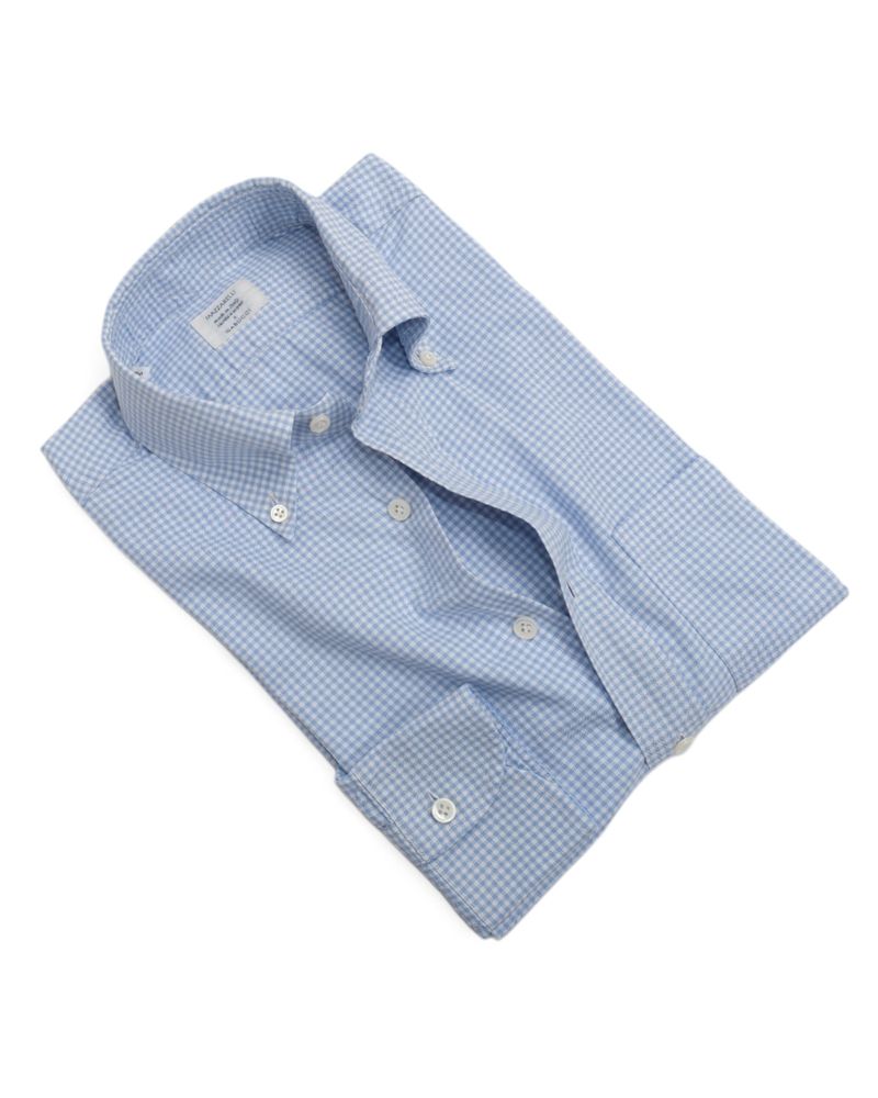 Blue/White Checked OCBD Shirt