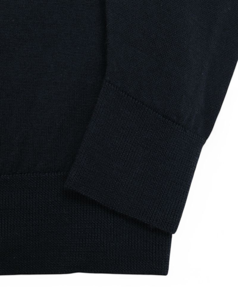 Navy Merino Wool Rollneck