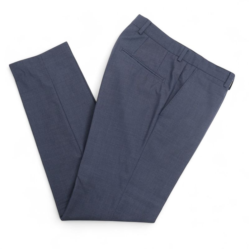 Mid Blue VBC. Wool Trouser