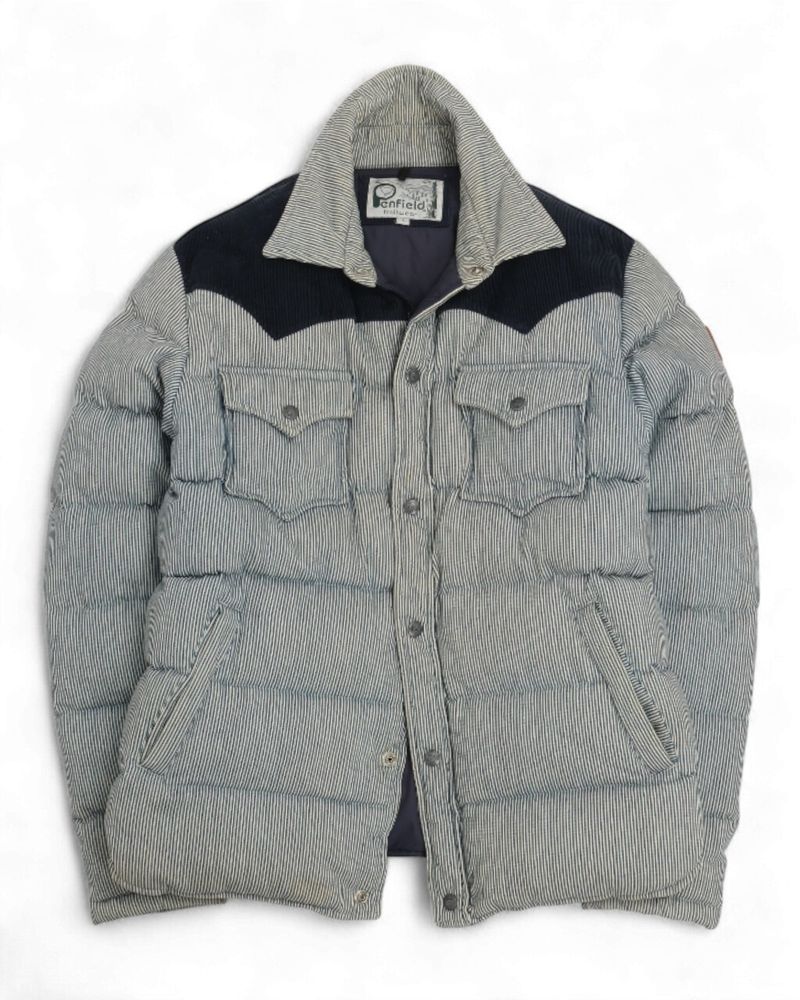 Striped Western Puffer Jacket
