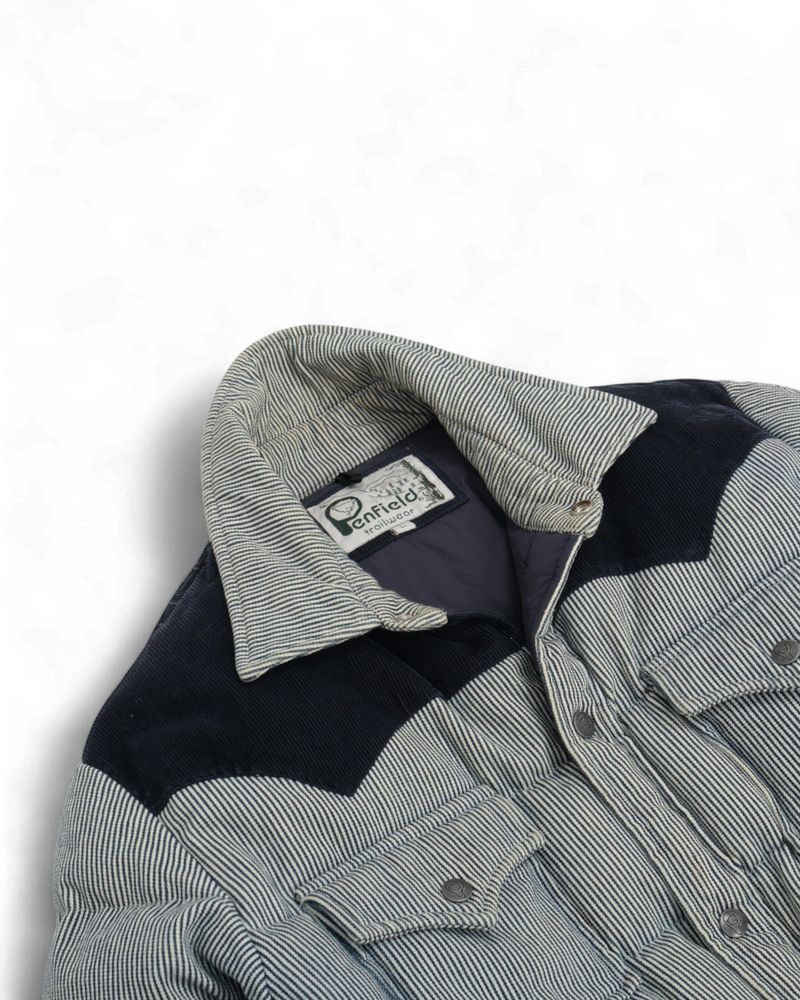 Striped Western Puffer Jacket