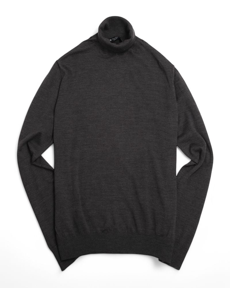 Dark Grey Merino Rollneck