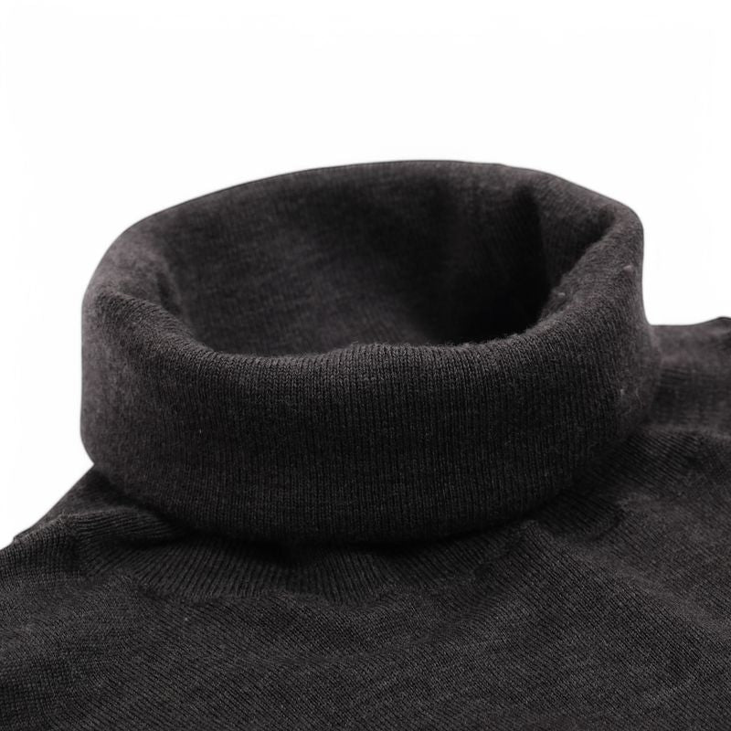 Dark Grey Merino Rollneck