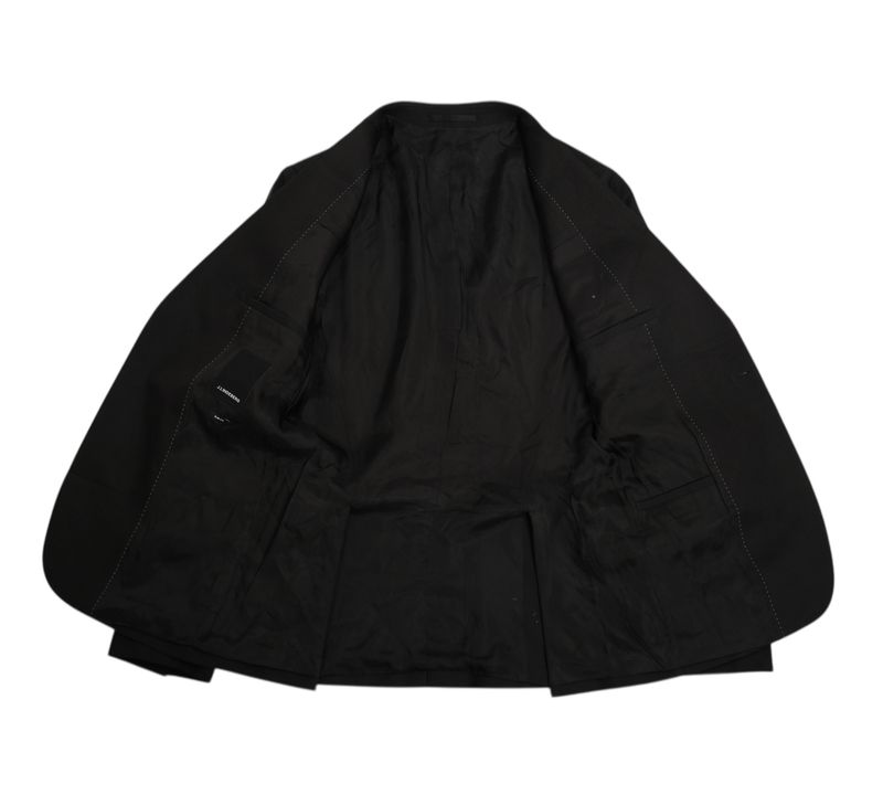 Black Wool Hopsack Sports Jacket