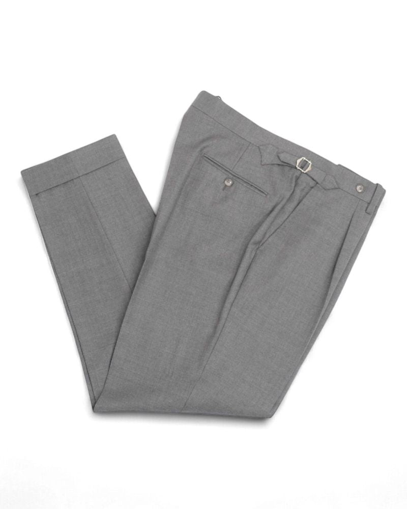 Mid Grey Pleated VBC. Trousers