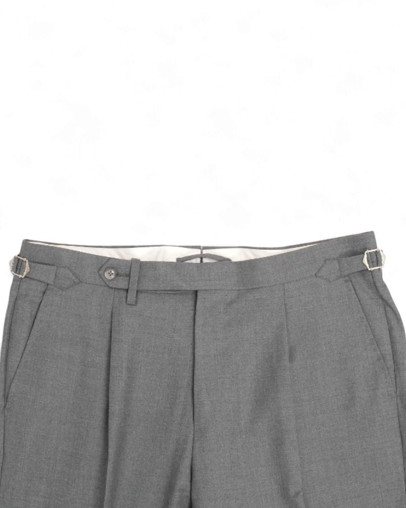 Mid Grey Pleated VBC. Trousers