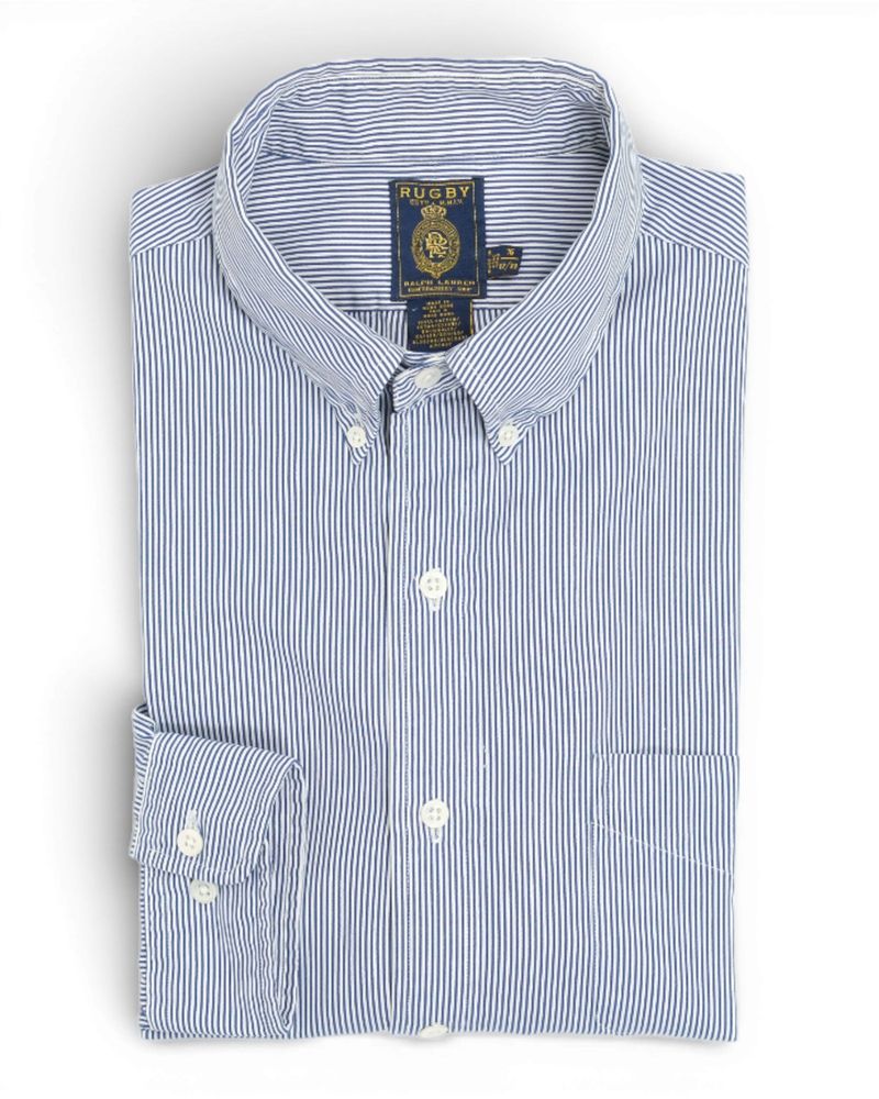 Blue/White Striped BD. Shirt