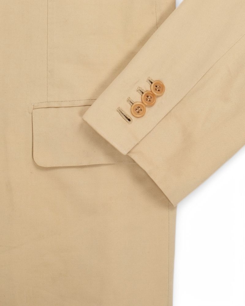 Beige Cotton & Cashmere Suit