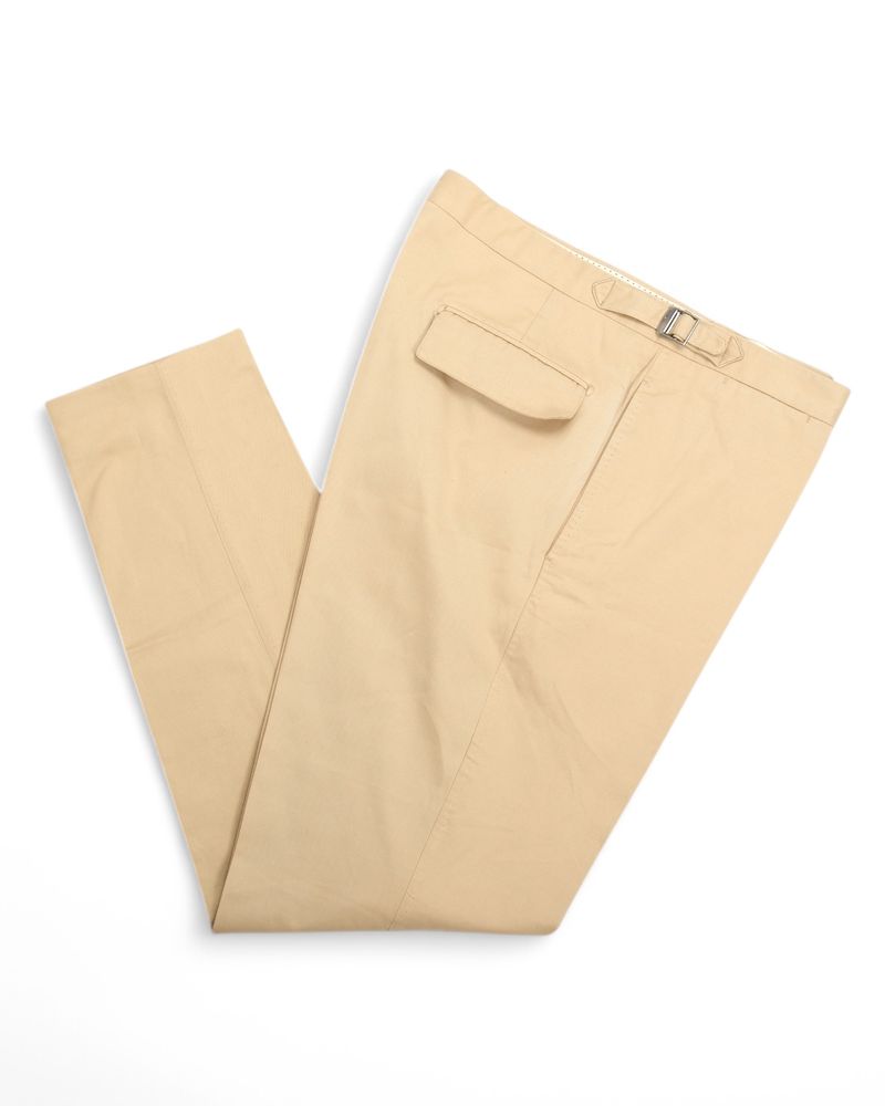 Beige Cotton & Cashmere Suit