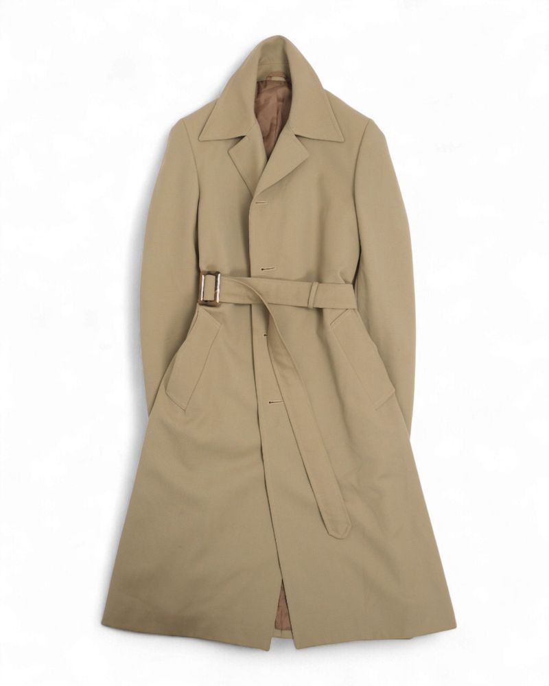 Beige Long Belted Coat