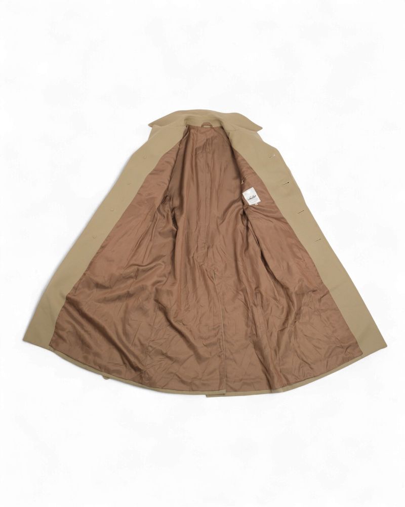 Beige Long Belted Coat