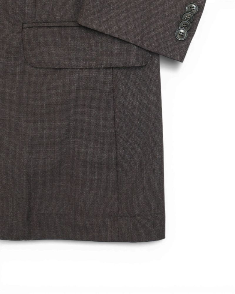 Dark Brown Wool Suit
