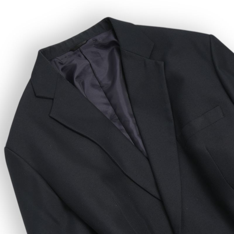 Navy Single Breasted Wool Suit