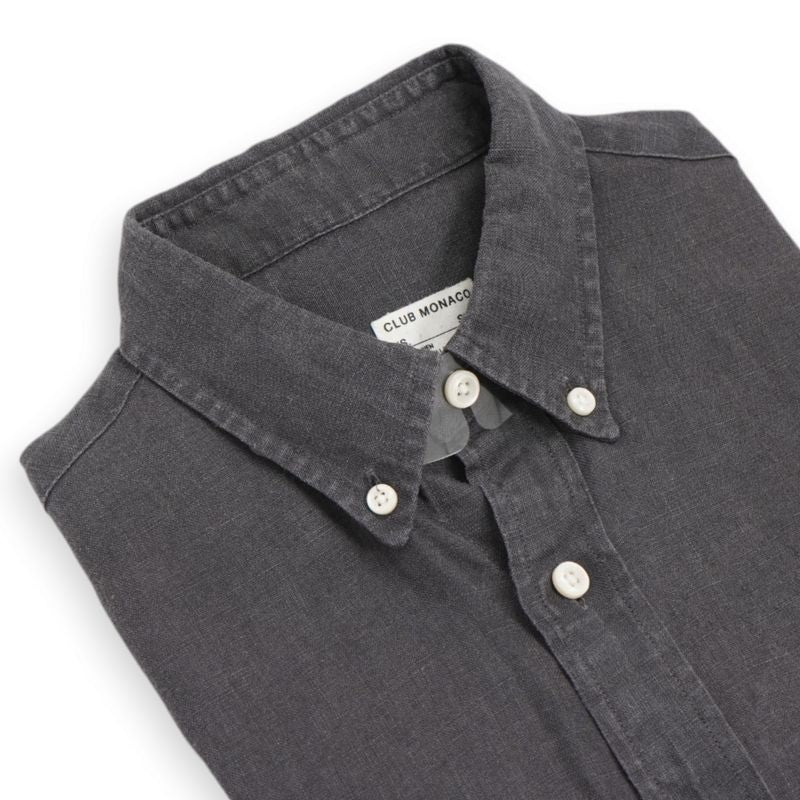 Charcoal BD Linen Shirt