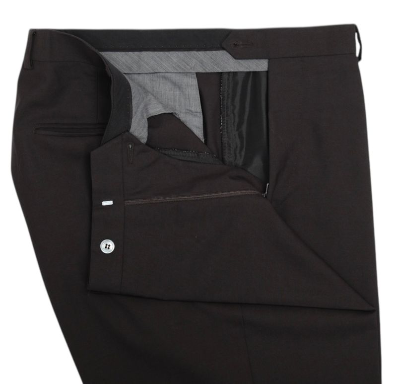 Dark Brown Wool Trousers