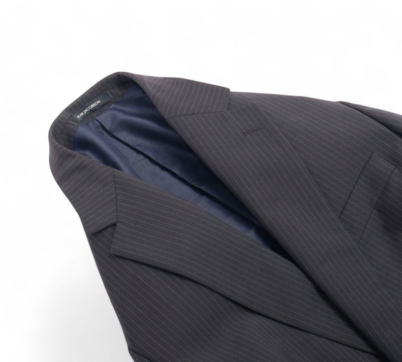 Dark Grey Pinstripe Suit