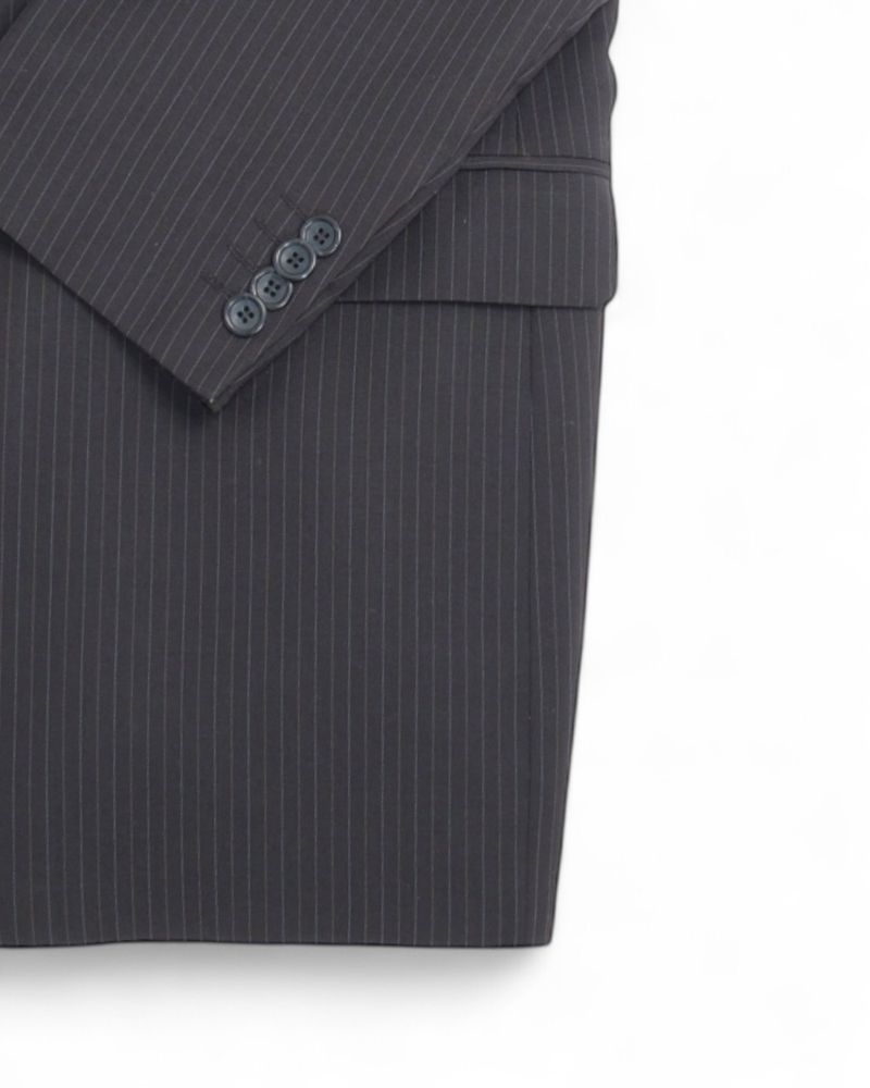 Dark Grey Pinstripe Suit
