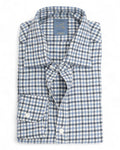 Blue/White/Navy Gingham Checked Flannel Shirt