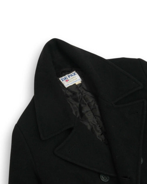 Black DB. Wool Peacoat