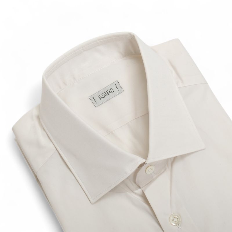 Cream White Poplin Shirt